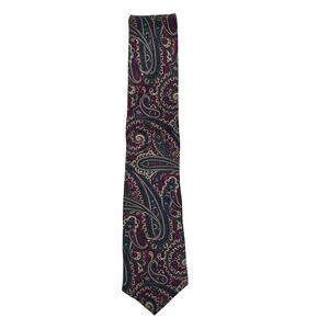 Vintage Claybrooke 100% Silk Men's Necktie- Paisley